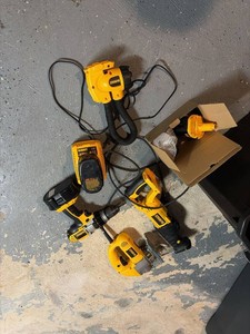 DeWalt 18V Power Tool Lot Drill, Recip Saw, Jigsaw, Charger Batteries
