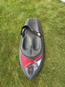 Body Glove Riverboard Water Board w Strap & Twin Skegs Black Red