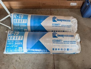 Knauf EcoBatt R-19 Kraft Fiberglass Insulation (Lot of 2)