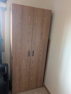 Wooden Wardrobe Cabinet 29.5 W X 15 D X 46.75 H