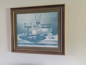 Gardner Signed Still Life Painting Framed 25.25 X 21.25 in