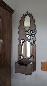 Decorative Wall Mirror With Shelf 11.25 X 37 in