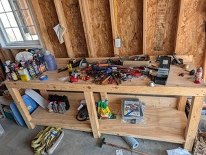 Wooden Workbench  (Bench Only)