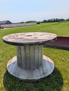 Wooden Cable Spool Table