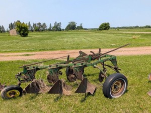 3-Bottom Pull-Type Agricultural Plow