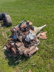 Vintage Engine Assembly With Holley Carburetor
