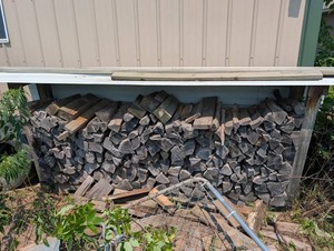 Firewood Stack on Rack