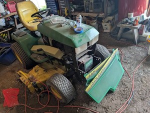 Vintage John Deere 445 Lawn Tractor With 60 Mulcher Deck