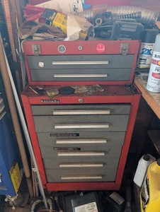 Kennedy Tool Cabinet With Assorted Tools Mixed Lot