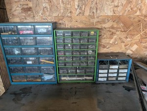 Assorted Parts Storage Cabinets (Lot of 3)