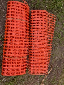 Orange Safety Barrier Mesh Rolls (Lot of 2)