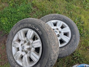 Ford Alloy Wheels With Goodyear Wrangler Tires (Lot of 2)