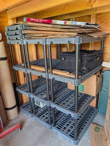 Modular Plastic Storage Shelving