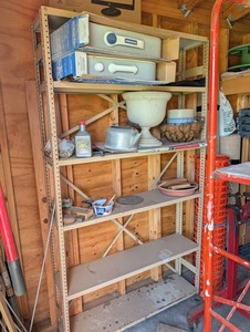 Metal Storage Shelving Unit.