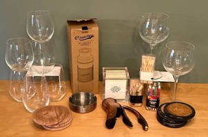 LR - Wine Glasses & Barware Mixed Lot