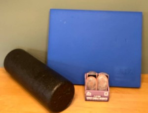 LR - Exercise Foam Roller, Airex Balance-Pad Basic & RBX WristAnkle Weights Mixed Lot