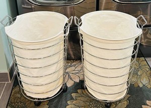 LLK - Pair of Rolling Laundry Baskets