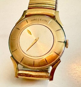 Vintage Mystery Dial Watch Lord Elgin Futura 14K Gold Filled
