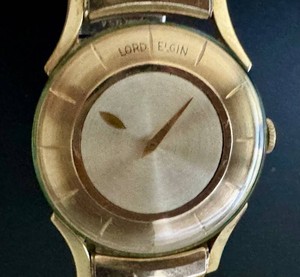 Vintage Mystery Dial Watch Lord Elgin Futura 14K Gold Filled