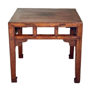 LR - Antique Ming Style Elm Table