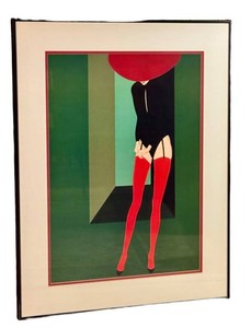LLFR - Framed Art Print - Amleto Dalla Costa Red Stockings