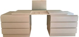 MBR - Vintage Murrame Modular White Vanity Desk by Pirkko Stenros