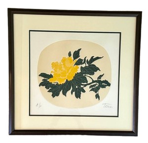 DN - Framed Etching Fernando Torm Yellow Peony Artist Proof