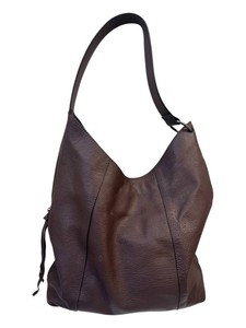 BR1 - Hobo Shoulder Bag - Vince Camuto Brown Leather