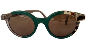 Designer Sunglasses - Fendi Round Green Tortoiseshell Frame