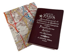 BR1 - Vintage Paris Street & Metro Map Set a. Leconte