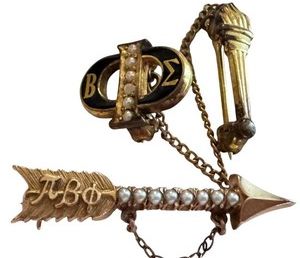 Vintage Greek Letter Pin