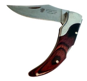 Folding Knife - Damasquinados Suarez Toledo Stainless 440 Steel
