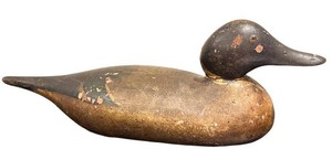 LLFR - Vintage Wooden Duck Decoy Hand-Carved