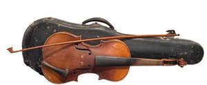 LLFR - Antique Violin - Antonio Stradivarius Copy With Case & Bow