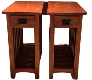LLFR - Mission Style End Tables Pair