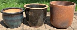 BYD - Ceramic Planters 3-Piece Set Garden Pots