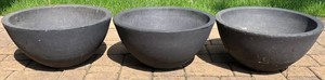 BYD - Planters Black Plastic (Lot of 3) 10 X 20 in