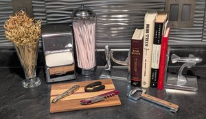 LLK - Barware Mixed Lot - Cocktail Books, Decor & Tools
