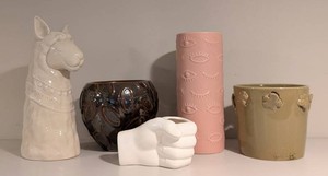 LL - Ceramic Vases & Planters (Lot of 5)