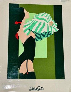 Screenprint - Amleto Dalla Costa the Red Button La Sorpresa