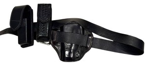 LLFR - Leather Holster Belt Hansons Holsters by Lawrence Glock 9MM 4340.437