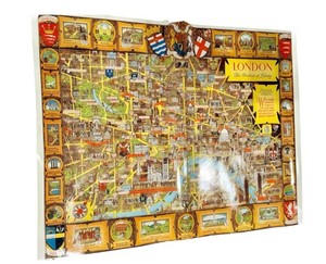 LNDY - London Map Poster the Bastion of Liberty Laminated