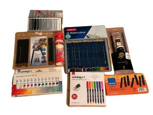 K - Art Supply Set - Derwent, Kingart, Blick & Premio Mixed Lot