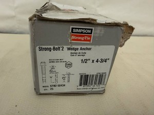 Box of 25 Stron Bolt 2 Wedge Anchors