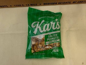 15 Bagsx 3.5oz Kars Salted Peanuts