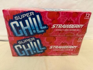 2x 12pk Super Chill Strawberry Soda