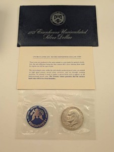 Vintage 1973 Eisenhower Dollar 40% Silver Uncirculated Set