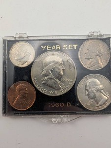 Vintage 1960 D United States Coin Year Set