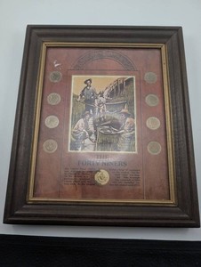 Framed Liberty Head V Nickel Display the Forty Niners