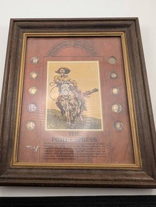 The Pony Express Framed Coin Display